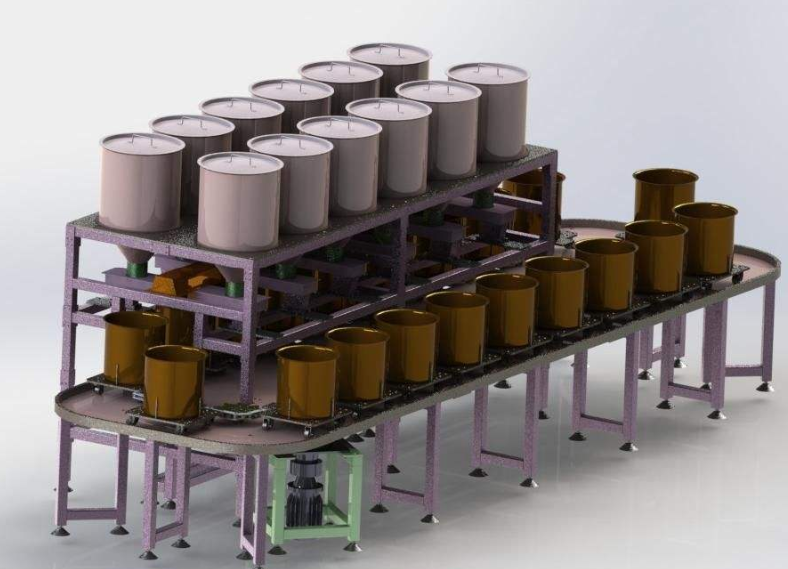 鋰電池正負(fù)極材料自動(dòng)稱(chēng)重配料系統(tǒng)